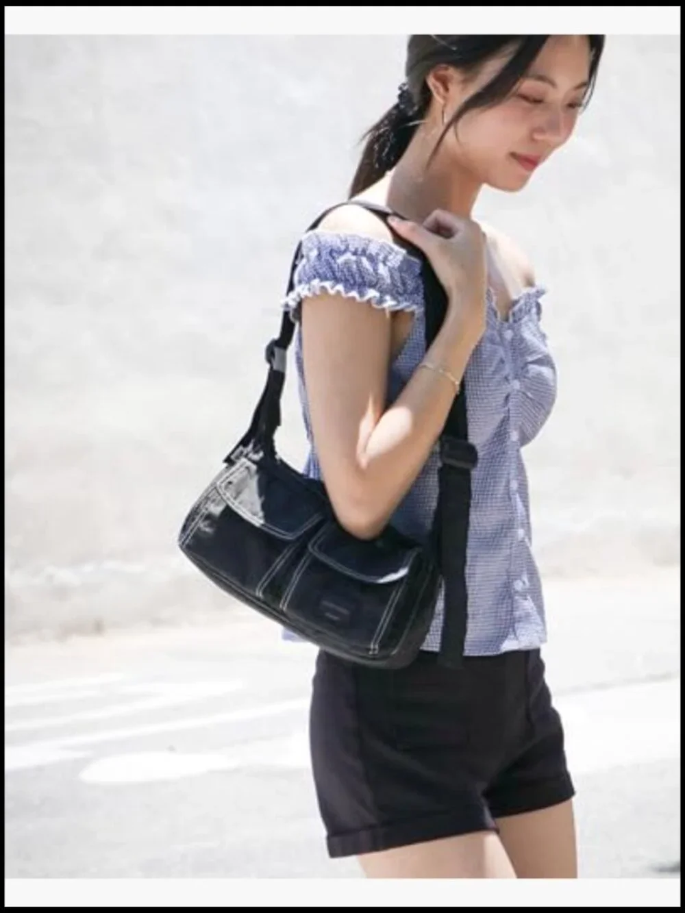 Women's Cute Shoulder Bag Stylish Everyday Satchel Hobo Handbag Y2K Chic